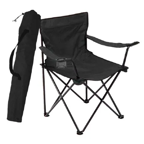 71-480302 BRIV Campingstol svart, med väska Endast denna vecka